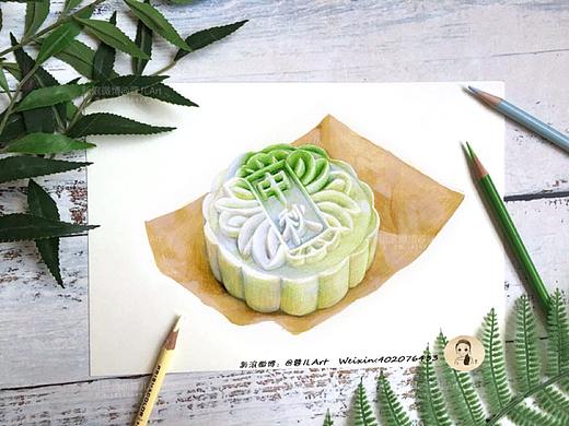 【冰皮月饼】彩铅手绘教程