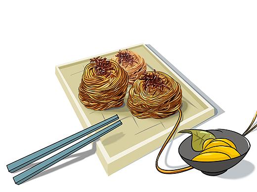 美食插画