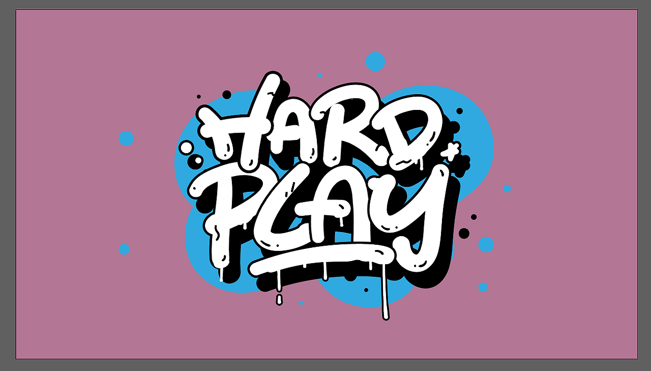 手绘涂鸦字体设计,书法笔触嘻哈街舞pop