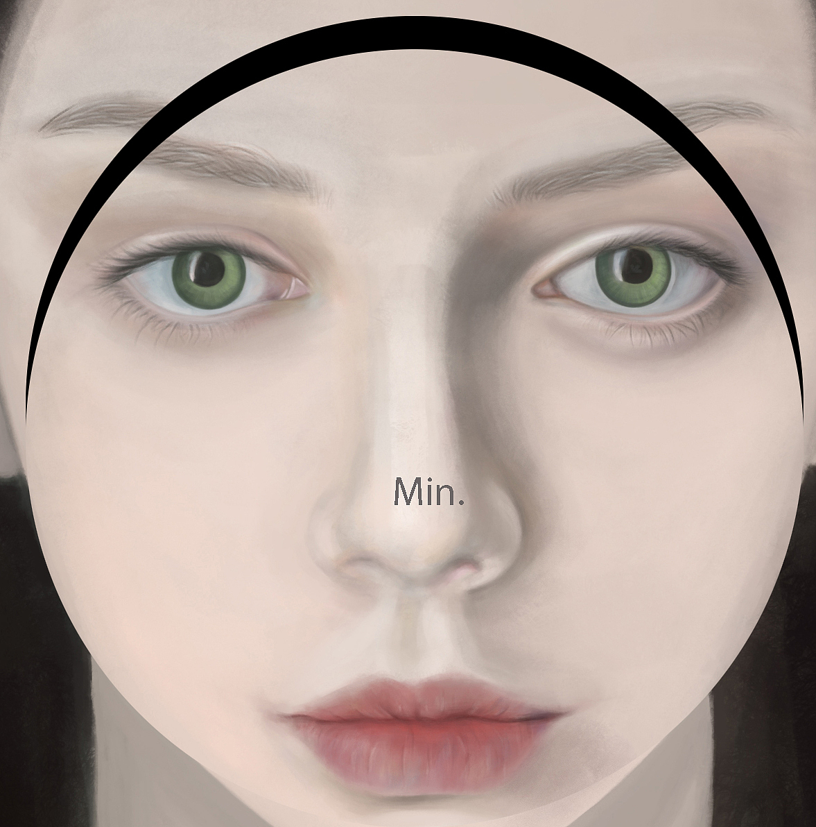 美妞面部特写（图ZODYwNjE5NjA=） - 艺术插画 - 站酷设计师Minpain原创素材 - 站酷ZCOOL