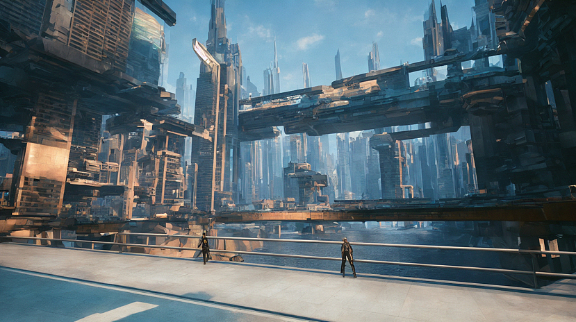 赛博朋克概念场景