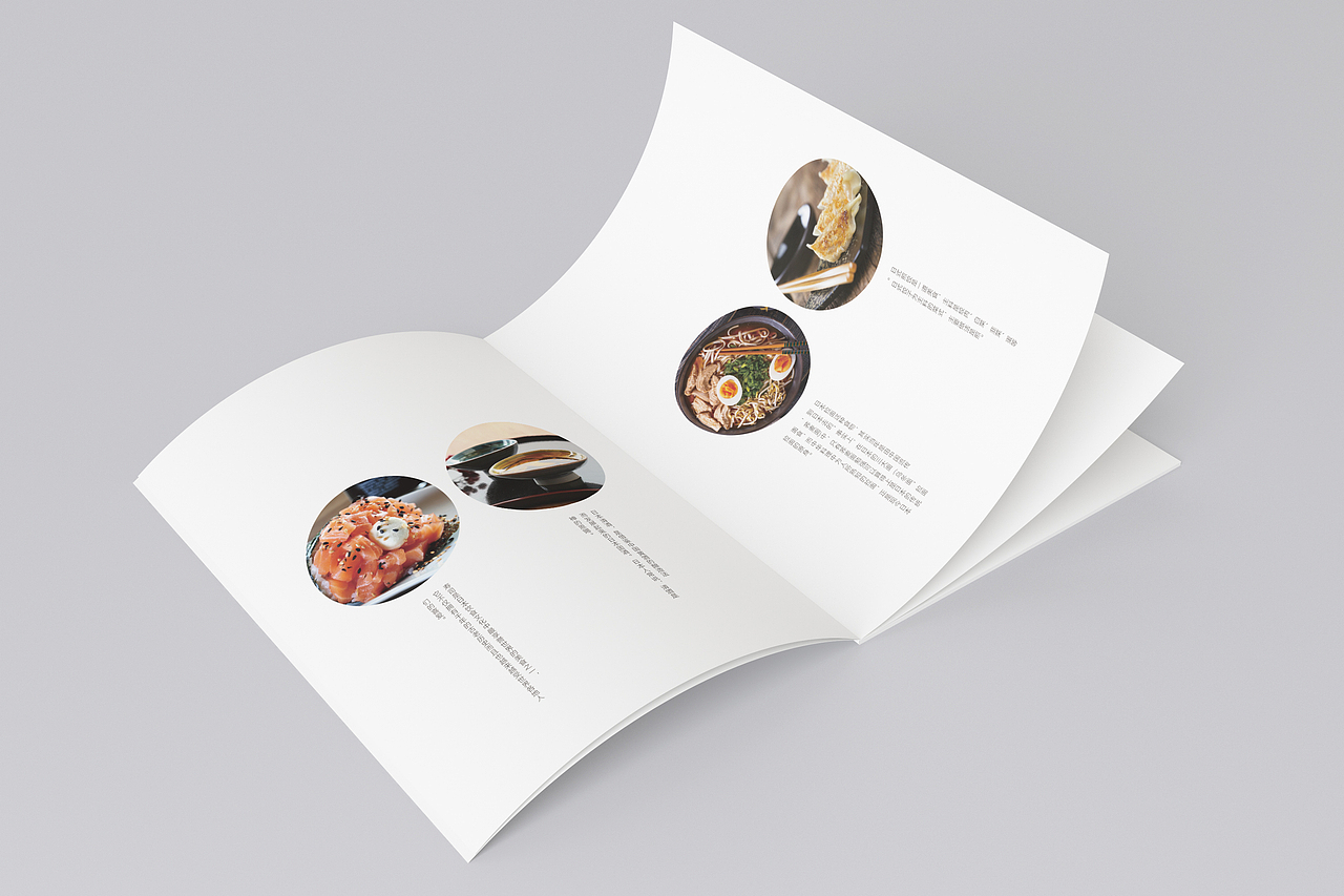 画册——设计/工艺/文案(美食类画册日式料理类)两套