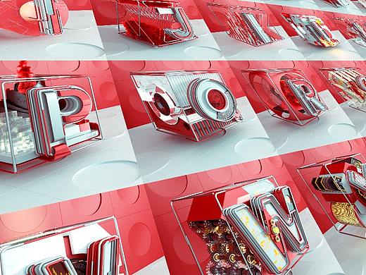 《努力总有回报-C4D》-字母