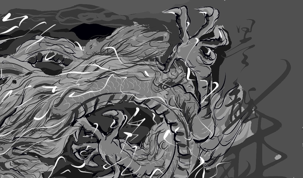 潜龙出渊|插画|艺术插画|百溸 - 原创作品 - 站酷 (zcool)