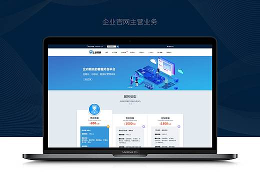 企业官网主营业务页面