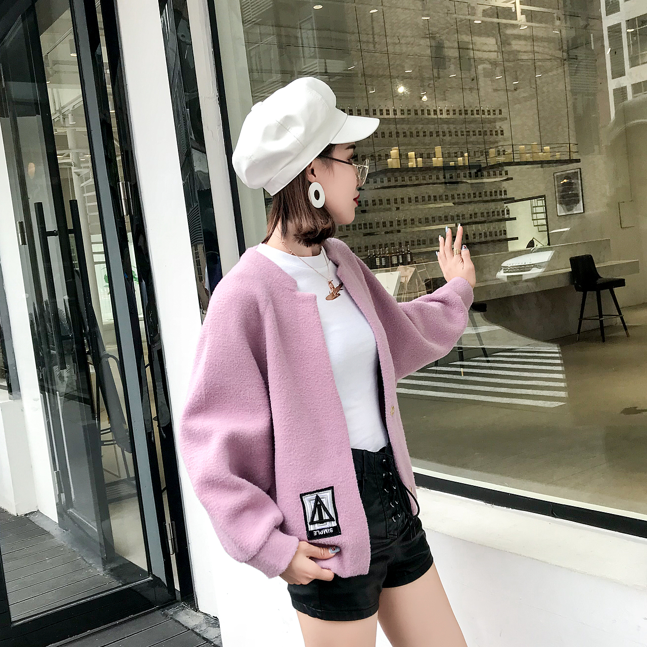 朋盛传媒-瑶瑶毛呢外套拍摄 淘宝拍摄