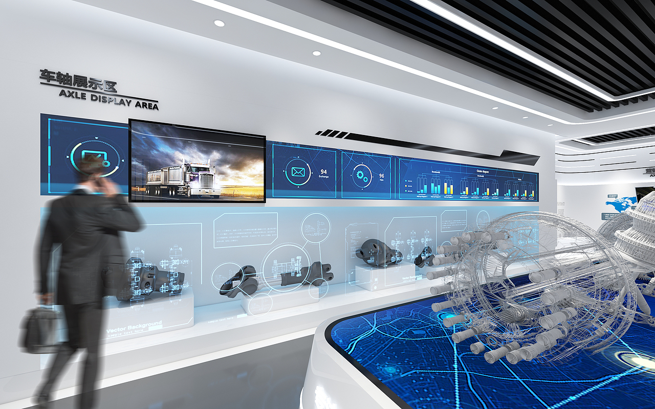 企业展厅（图ZMjQ0MjE5NDY0） - 展陈设计 - 站酷设计师本润全案设计机构原创素材 - 站酷ZCOOL