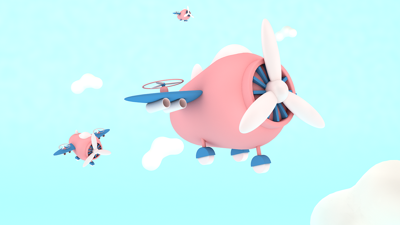 C4D练习——小飞机建模（图ZMjYwNzQyOTE2） - 机械/交通 - 站酷设计师Anne小樊原创素材 - 站酷ZCOOL