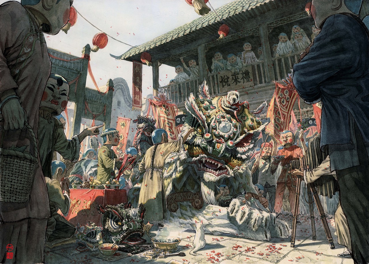 《醒魂》系列绘画作品（图ZMTgxNDAxMDYw） - 创作习作 - 站酷设计师何浩斌原创素材 - 站酷ZCOOL