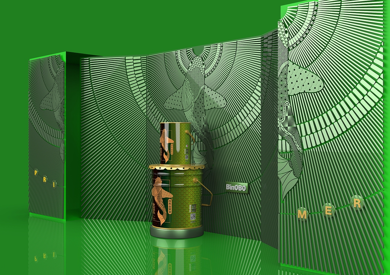 （Bin0B0）涂料容器外包装设计（梓亮金紫荆鲤鱼系列）（图ZMjU1NjUyMDcy） - 包装 - 站酷设计师Bin0B0原创素材 - 站酷ZCOOL