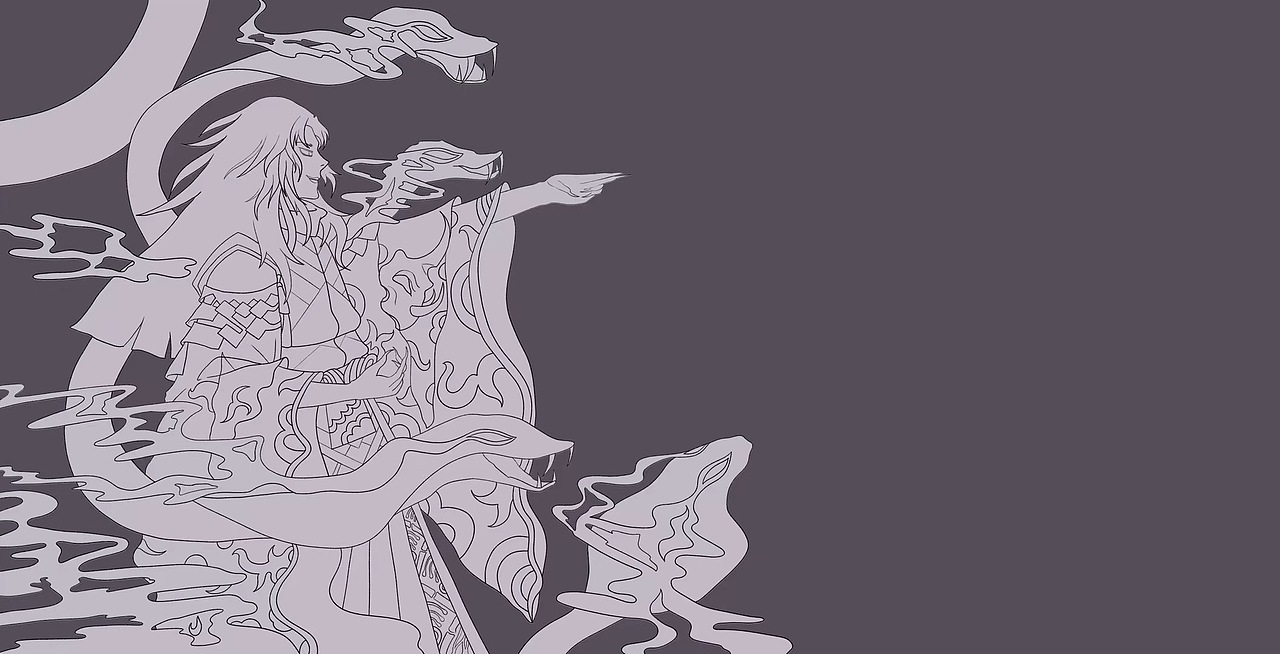 八岐大蛇（图ZMjY5MDQ4Mzky） - 游戏原画 - 站酷设计师哎嘿哎嘿哟原创素材 - 站酷ZCOOL