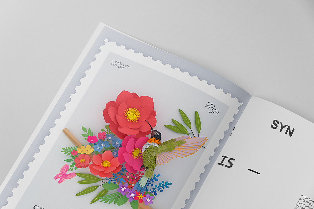 c4d春分剪紙郵票海報(bào)（圖ZMTA5OTY3MTk2） - 海報(bào) - 站酷設(shè)計(jì)師仟毛原創(chuàng)素材 - 站酷ZCOOL