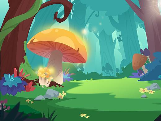 儿童插画场景扁平风1