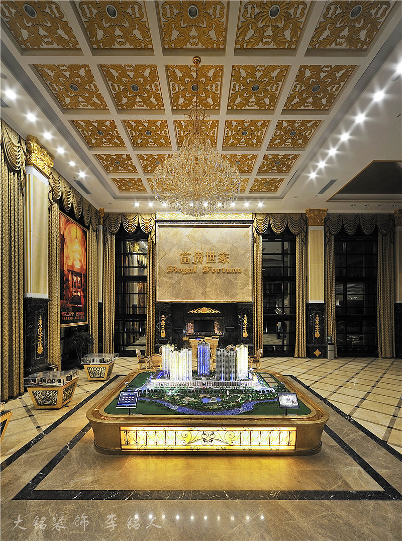 郑州售楼部装修设计公司&{富贵世家售楼部设计实景图）（图ZMTk0OTIwMDQ=） - 家装设计 - 站酷设计师李铭人原创素材 - 站酷ZCOOL