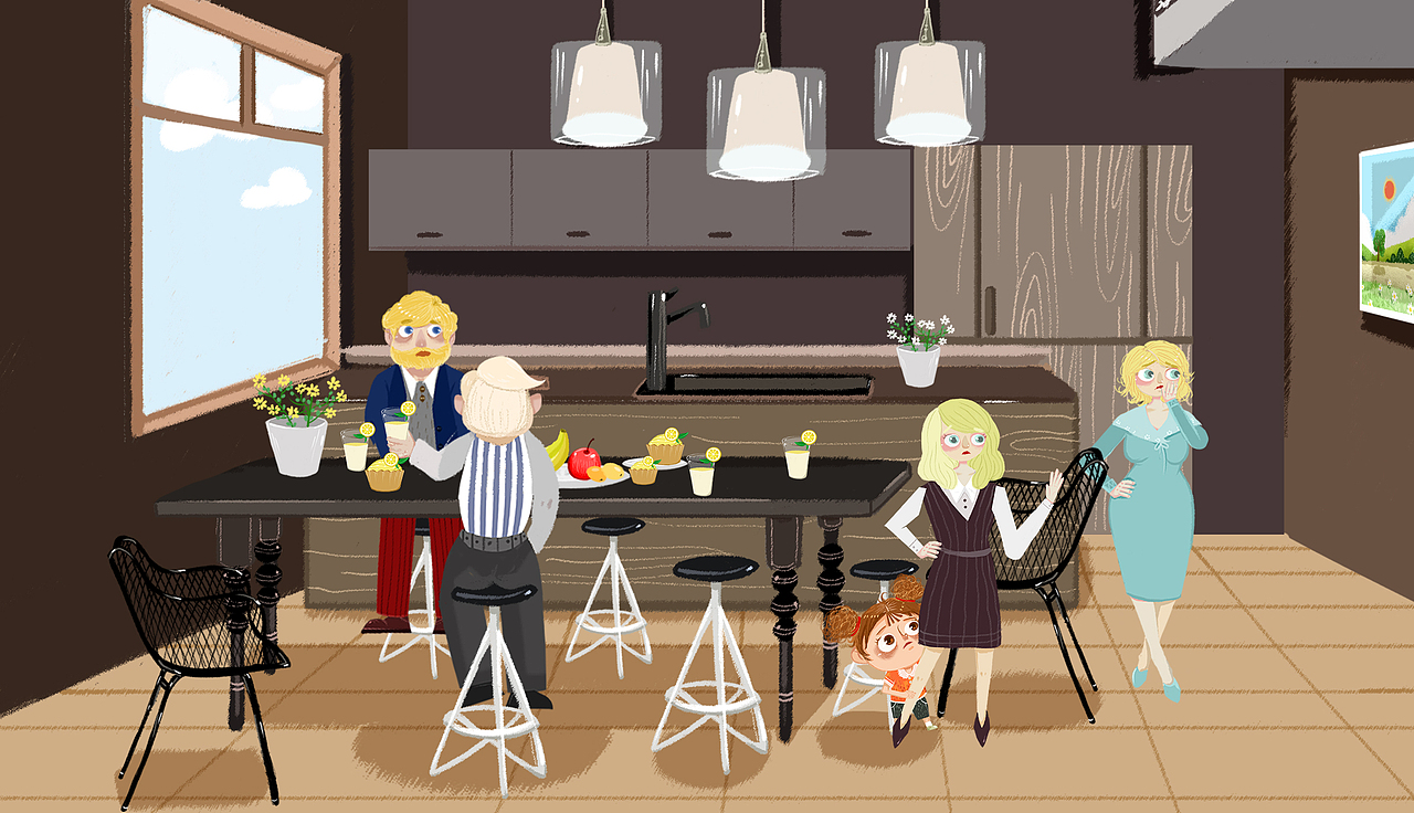 看图脑补故事情节（图ZMTE0NjgwNzYw） - 商业插画 - 站酷设计师Chongwen原创素材 - 站酷ZCOOL