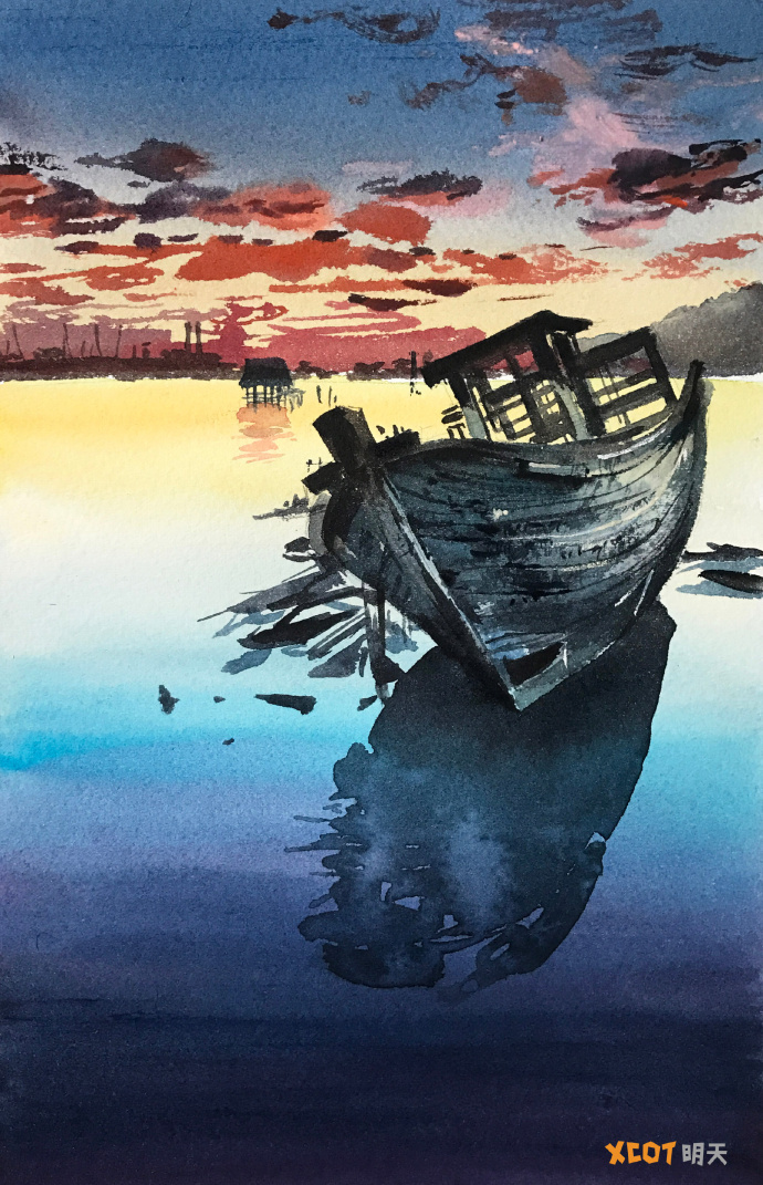 小船船的过程图送你一组|插画|插画习作|明天教室 - 原创作品 - 站酷