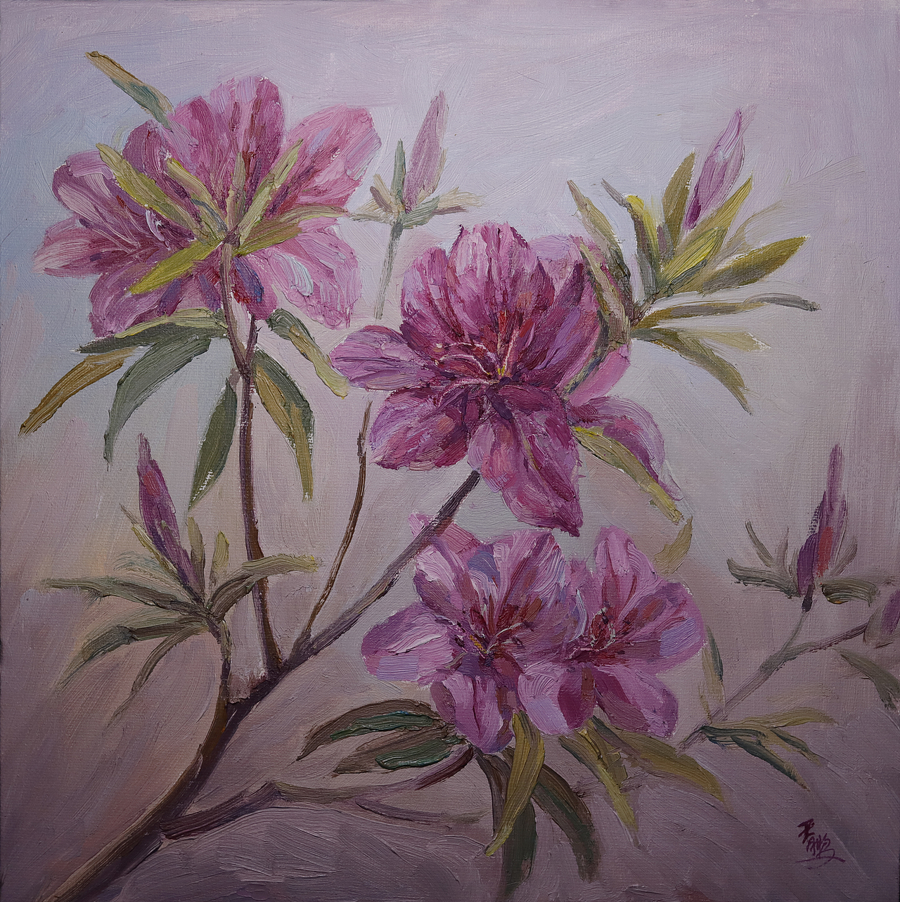 3月 映山红写生|纯艺术|绘画|天鹏z_原创作品-站酷zcool