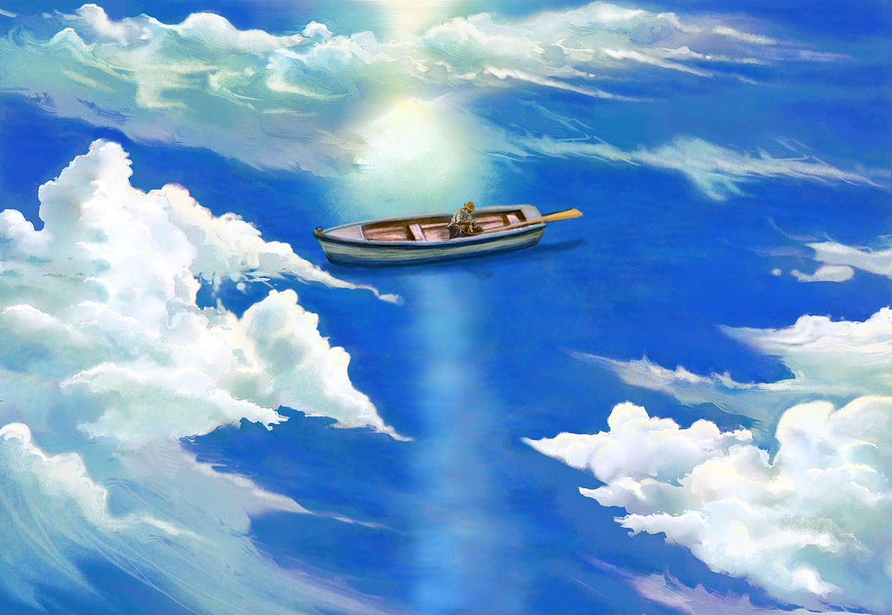 老人与海|插画|绘本|joy宋兔兔 - 原创作品 - 站酷 (zcool)