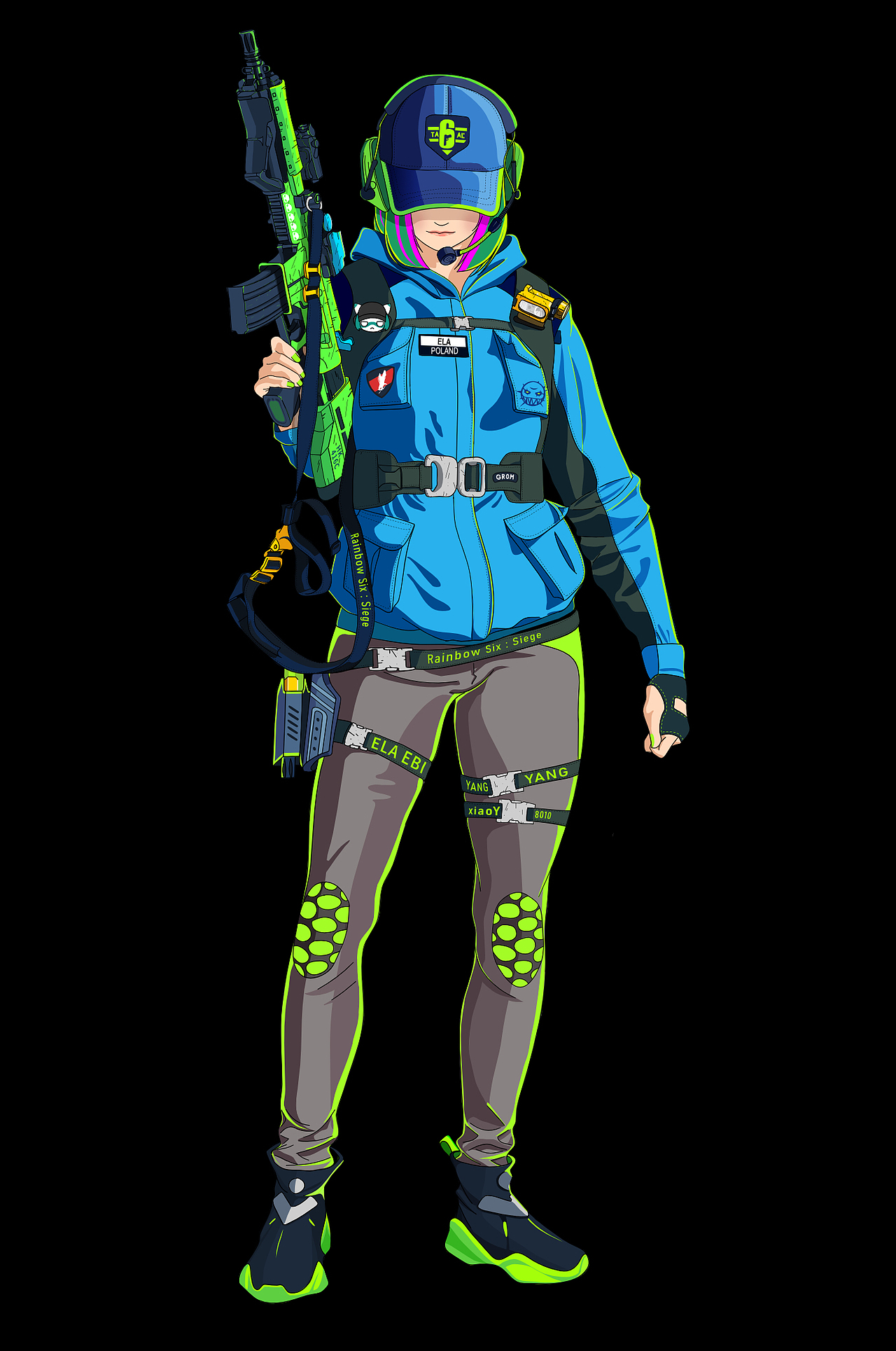 彩虹六号干员ela_xiaoy8010-站酷zcool