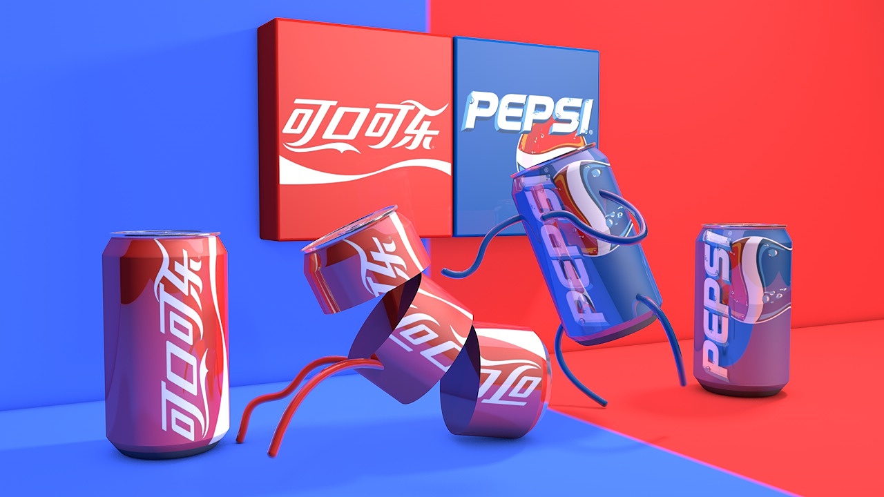 C4D-可乐大战-临摹练习