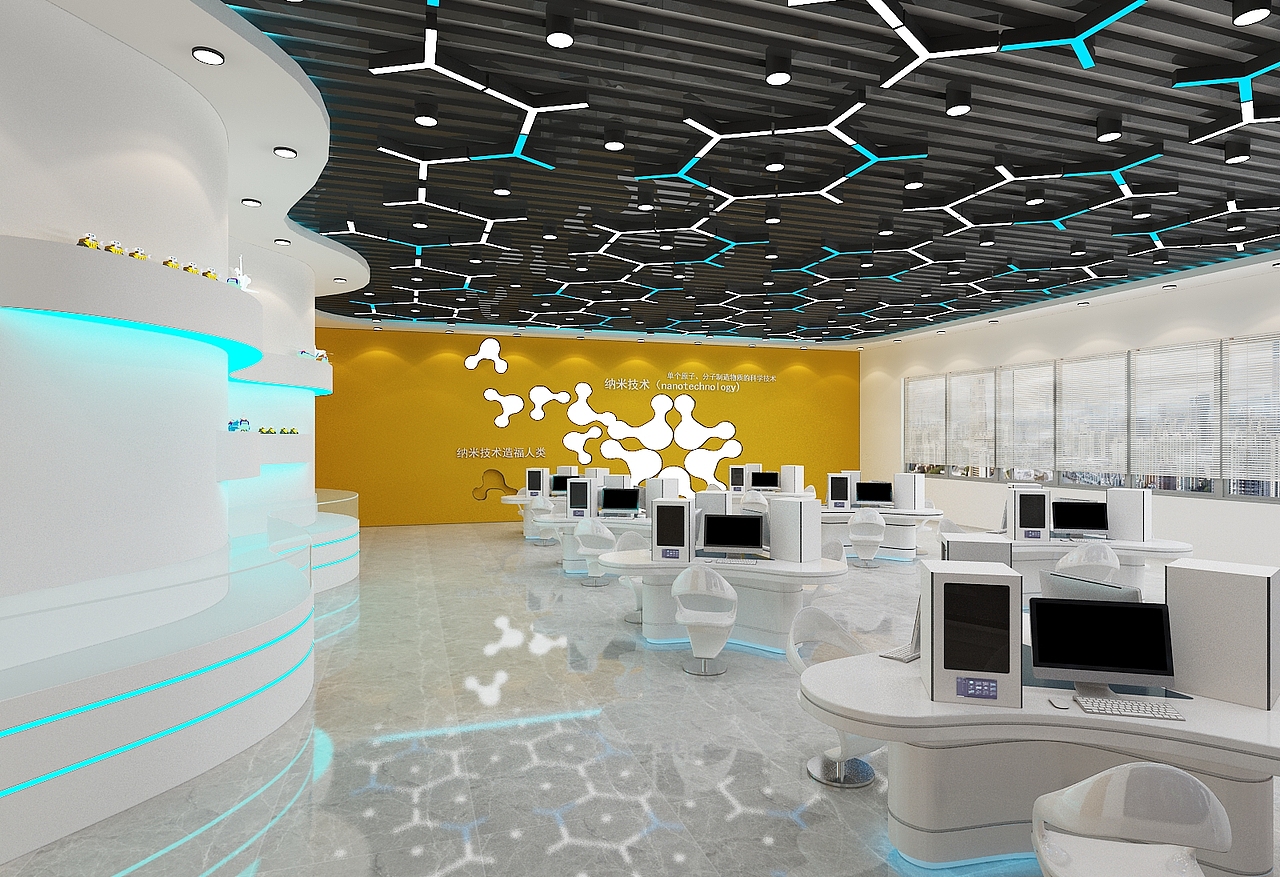 电商科技展厅效果图设计
