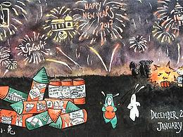 一周为单位，我一年的日记画成漫画