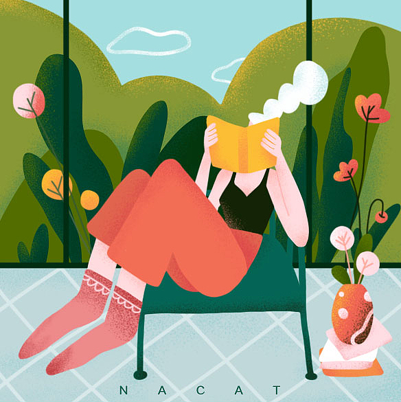 女郎的日常（图ZMTM2NTYyOTI0） - 商业插画 - 站酷设计师nacat瓜盗盗原创素材 - 站酷ZCOOL