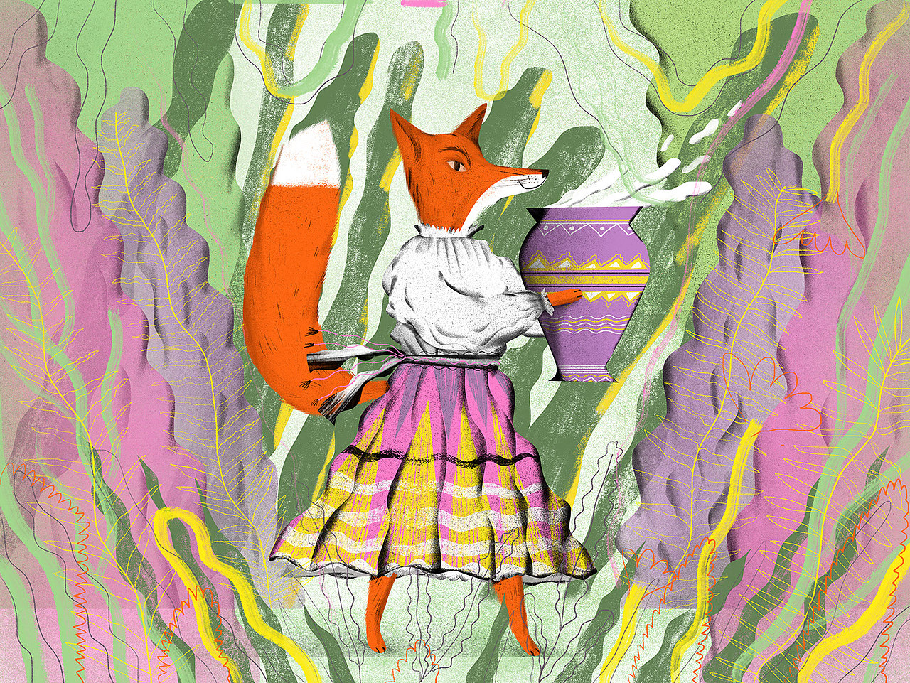 繪本插畫（圖ZMjgyMDgzNDUy） - 商業(yè)插畫 - 站酷設(shè)計(jì)師彌青藤原創(chuàng)素材 - 站酷ZCOOL