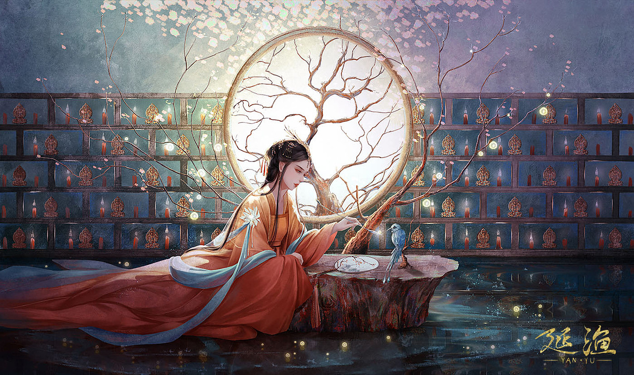 古风插画（图ZMjU1NjA3NTEy） - 商业插画 - 站酷设计师延渔原创素材 - 站酷ZCOOL