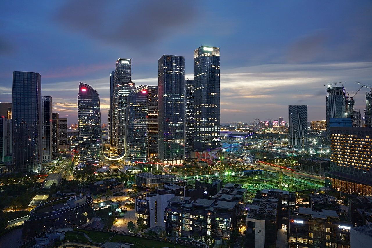 前海夜景（图ZMjU3ODE2NzM2） - 风光摄影 - 站酷设计师何绍萍原创素材 - 站酷ZCOOL