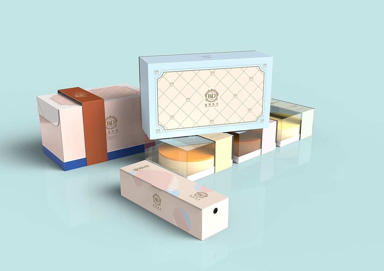 蛋糕店包装设计（图ZMTYyMTEzMjY0） - 包装 - 站酷设计师cookie努力中原创素材 - 站酷ZCOOL
