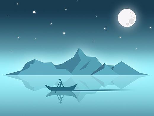 扁平化插画临摹