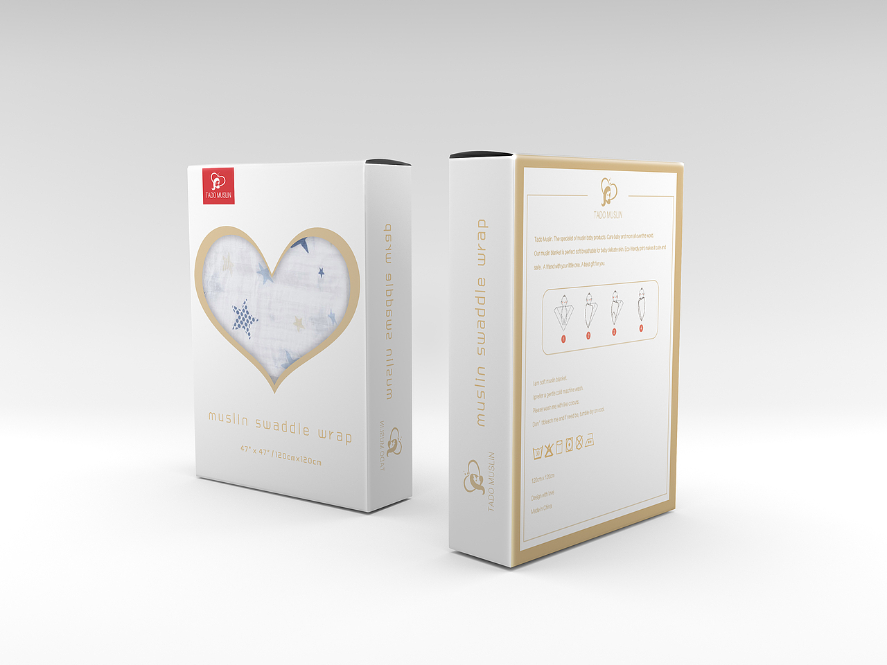 婴儿包巾包装