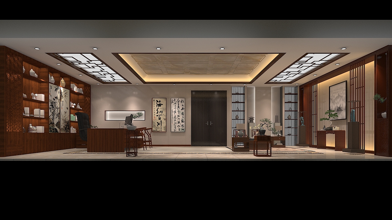 YINO-新作皮草办公室（图ZMTg2MTM2MDk2） - 家装设计 - 站酷设计师壹诺装饰设计原创素材 - 站酷ZCOOL