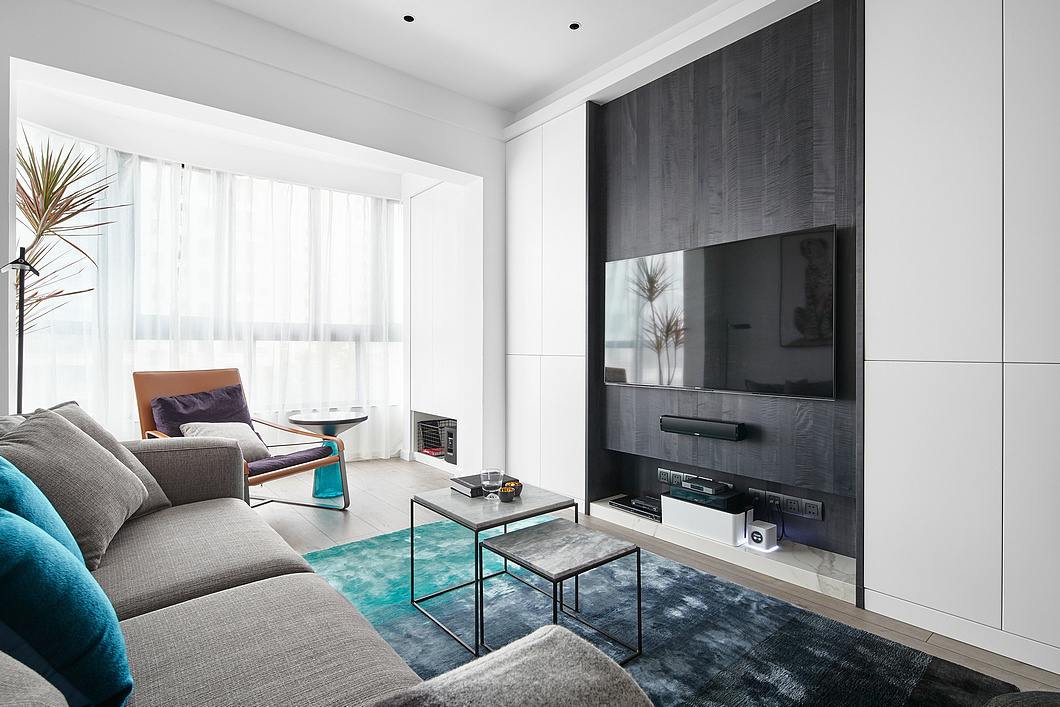 济宁瑞马名门125平现代风格装修设计效果图