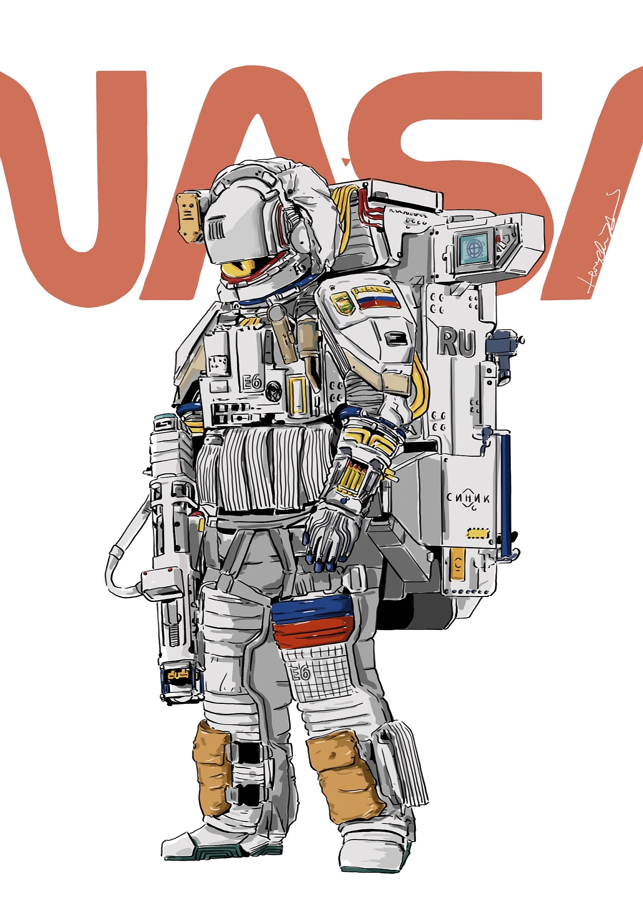 nasa|插画|创作习作|无敌耶利米 - 临摹作品 - 站酷 (zcool)