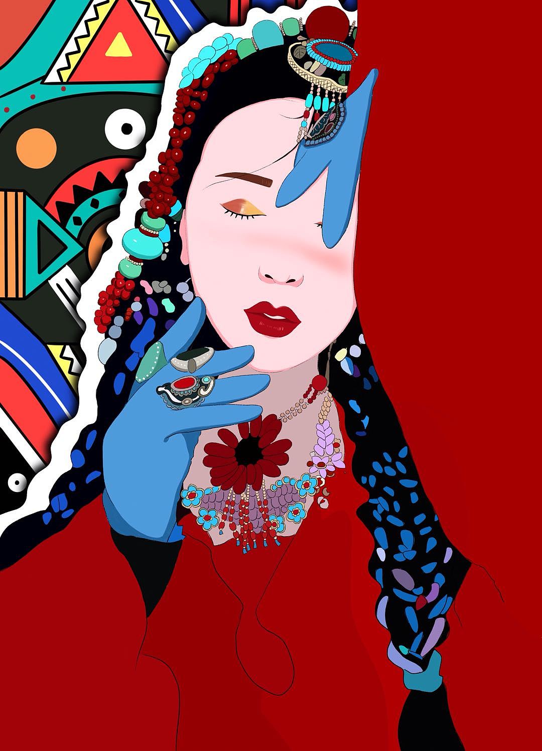 写实风手绘插画人物16（图ZMjU5NDIwOTky） - 艺术插画 - 站酷设计师愚人不鱼原创素材 - 站酷ZCOOL