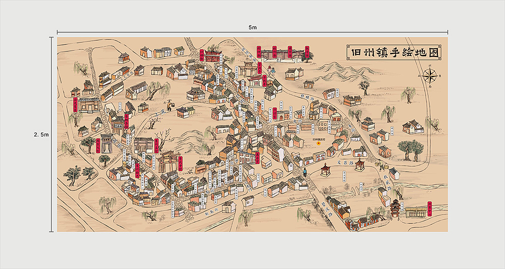 一些古风的手绘地图