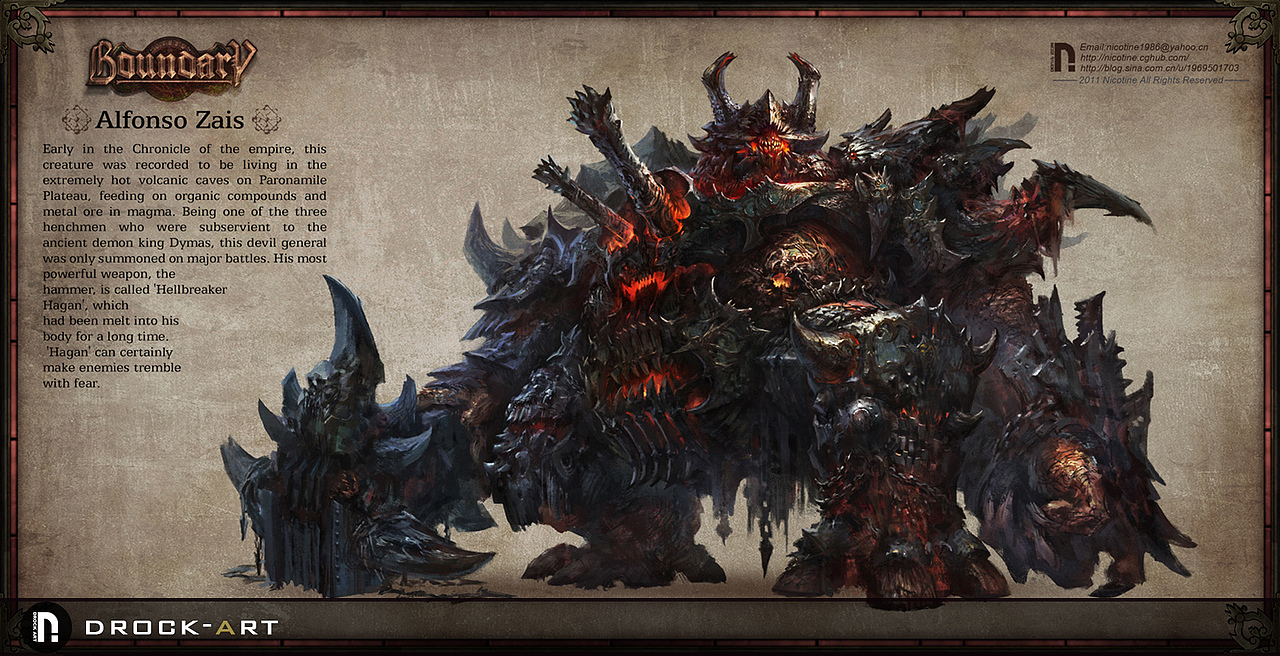 drock概念设计边际世界观中的远古魔物