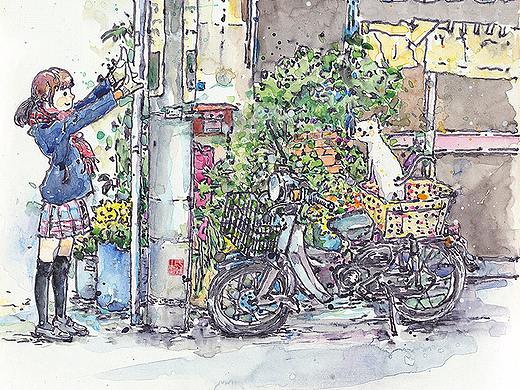 520 小巷一角（个人主页-ZMjc4OTc2NjA=） - 商业插画 - 站酷设计师sunny林暖暖原创素材 - 站酷ZCOOL