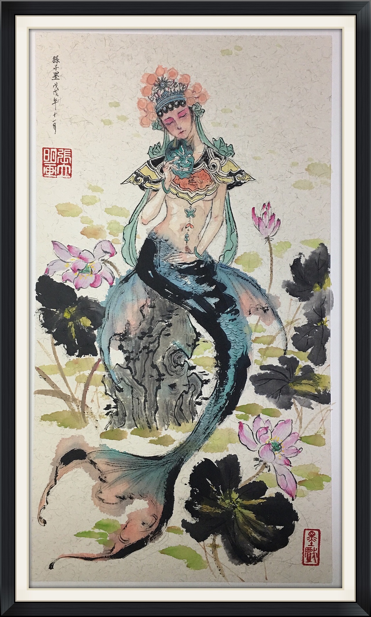 人鱼传说|纯艺术|绘画|绿茶1985 - 原创作品 - 站酷 (zcool)