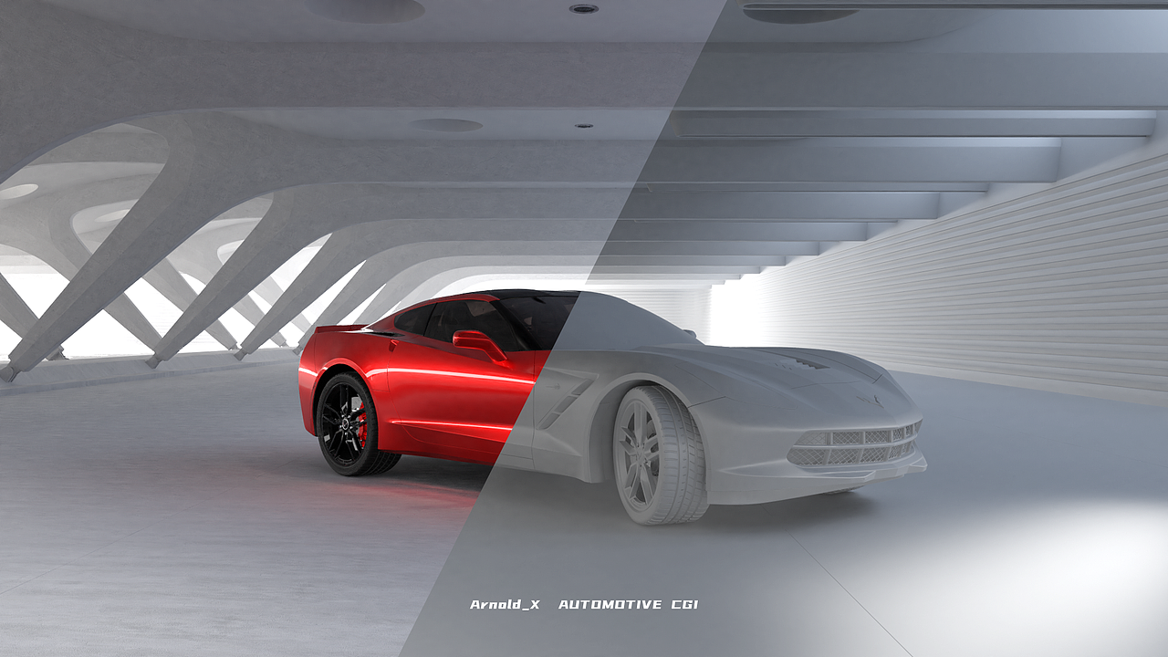 CGI-Corvette C7 Stingray（图ZMjYzNTYwODY4） - 机械/交通 - 站酷设计师Arnold_X原创素材 - 站酷ZCOOL
