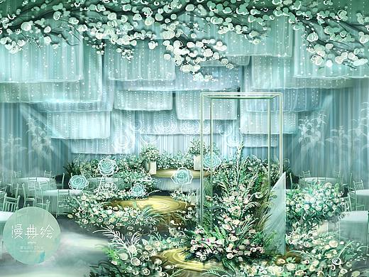 近期婚礼手绘作品