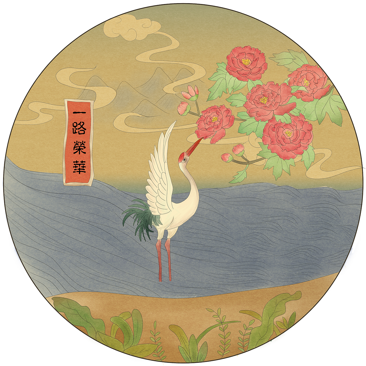 "祝福"——中国传统吉祥图案立体插画设计_平平沁-站酷zcool