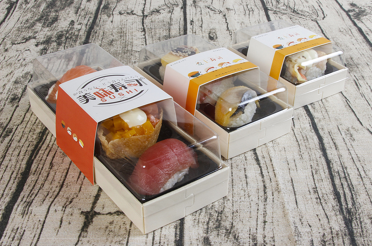 木制包装盒寿司