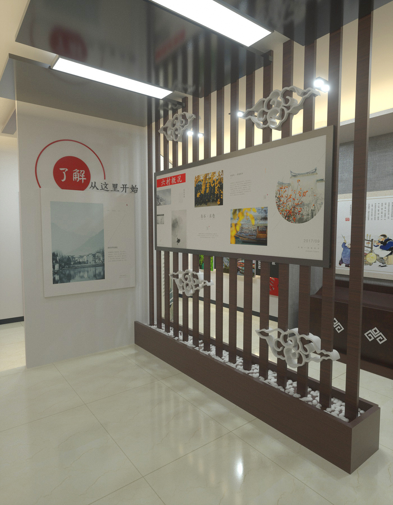 学校校园陈列室展示展览展厅设计3D效果图|三维|场景|3D设计师NG男 - 原创作品 - 站酷 (ZCOOL)