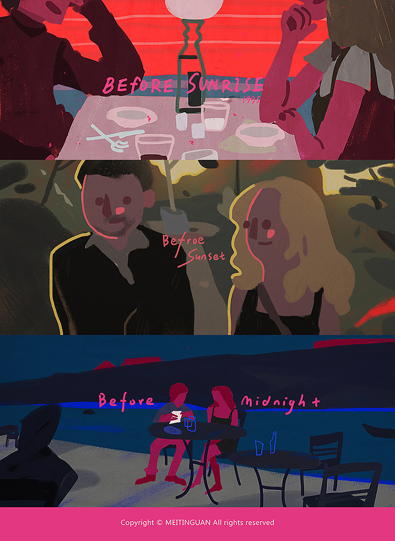 爱在三部曲|插画|插画习作|MEITINGUAN - 原创