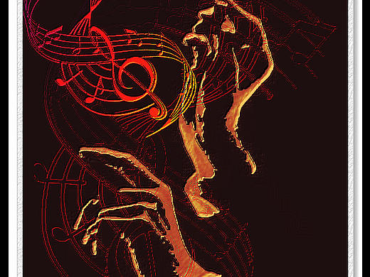 為自己的音樂推薦頻道畫的插畫