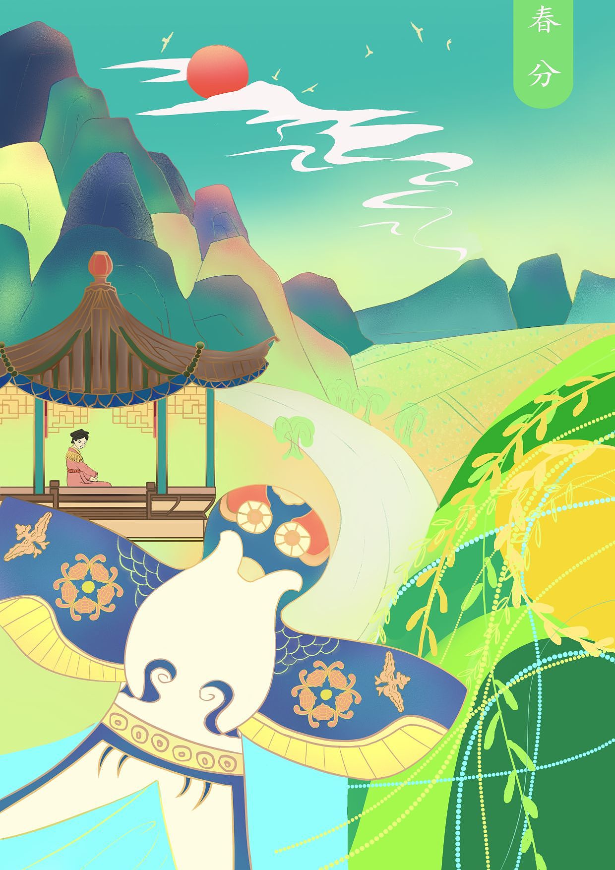春分（图ZMzQxNDExNDQ0） - 创作习作 - 站酷设计师孟萌哒原创素材 - 站酷ZCOOL