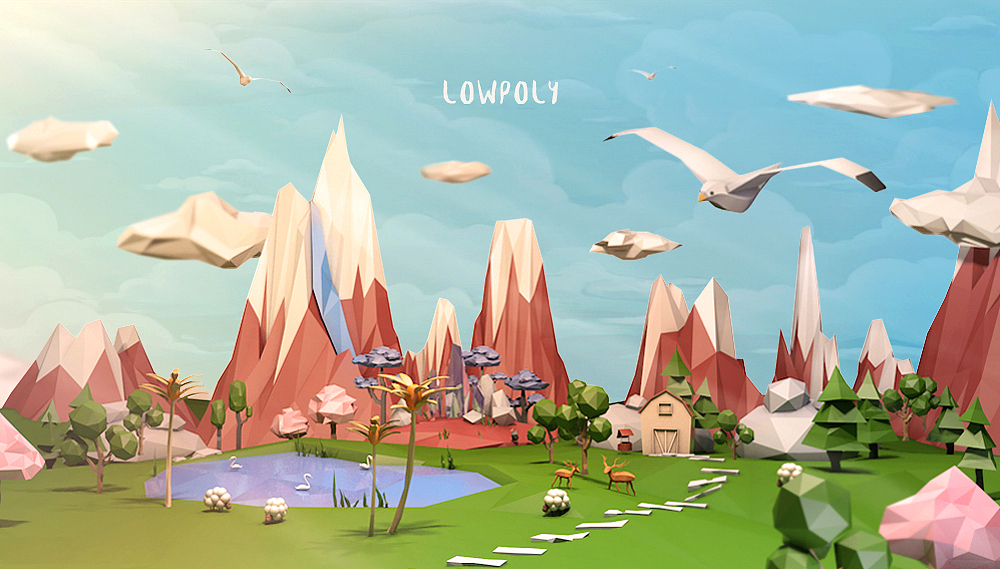 LOWPOLY（图ZMTA5NjgwNjY0） - 其他三维 - 站酷设计师三秒钟怪兽原创素材 - 站酷ZCOOL